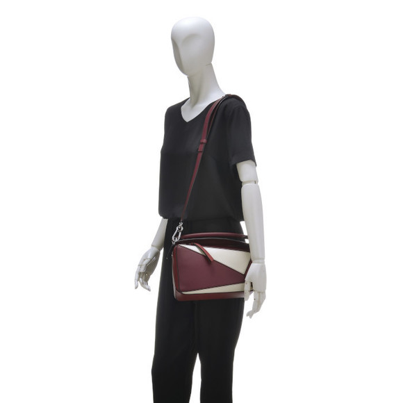 Loewe Puzzle Small 2way Shoulder Bag Wine Garnet - Picture 10 of 10